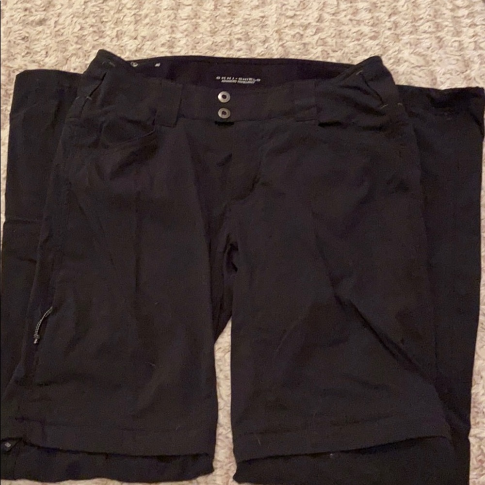 Black Omni shield convertible pants/shorts.
